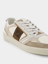Fendi Step Leather Perforated Sneakers