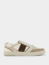 Fendi Step Leather Perforated Sneakers