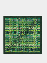 Ferragamo Check Print Silk Foulard