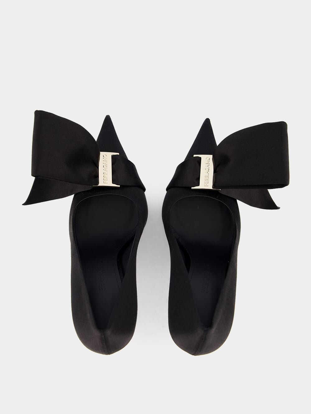 FerragamoErica Bow-Detailed Satin Pumps at Fashion Clinic