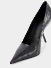 Ferragamo Eva Crocodile-Embossed Pumps