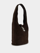 Ferragamo Large Hobo Suede Bag With Buckle
