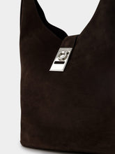 Ferragamo Large Hobo Suede Bag With Buckle