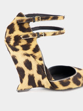 Ferragamo Leopard-Print Wedge Pumps