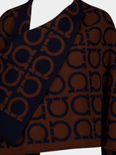 Ferragamo Monogram-Pattern Fringed Cape