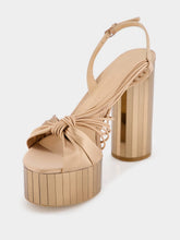Ferragamo Platform Sandal With Mirrored Heel