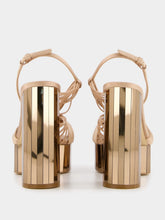Ferragamo Platform Sandal With Mirrored Heel