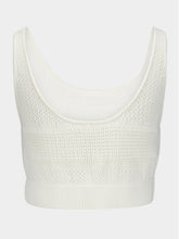 Frame Crochet-Knit Cropped Top