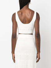 Frame Crochet-Knit Cropped Top