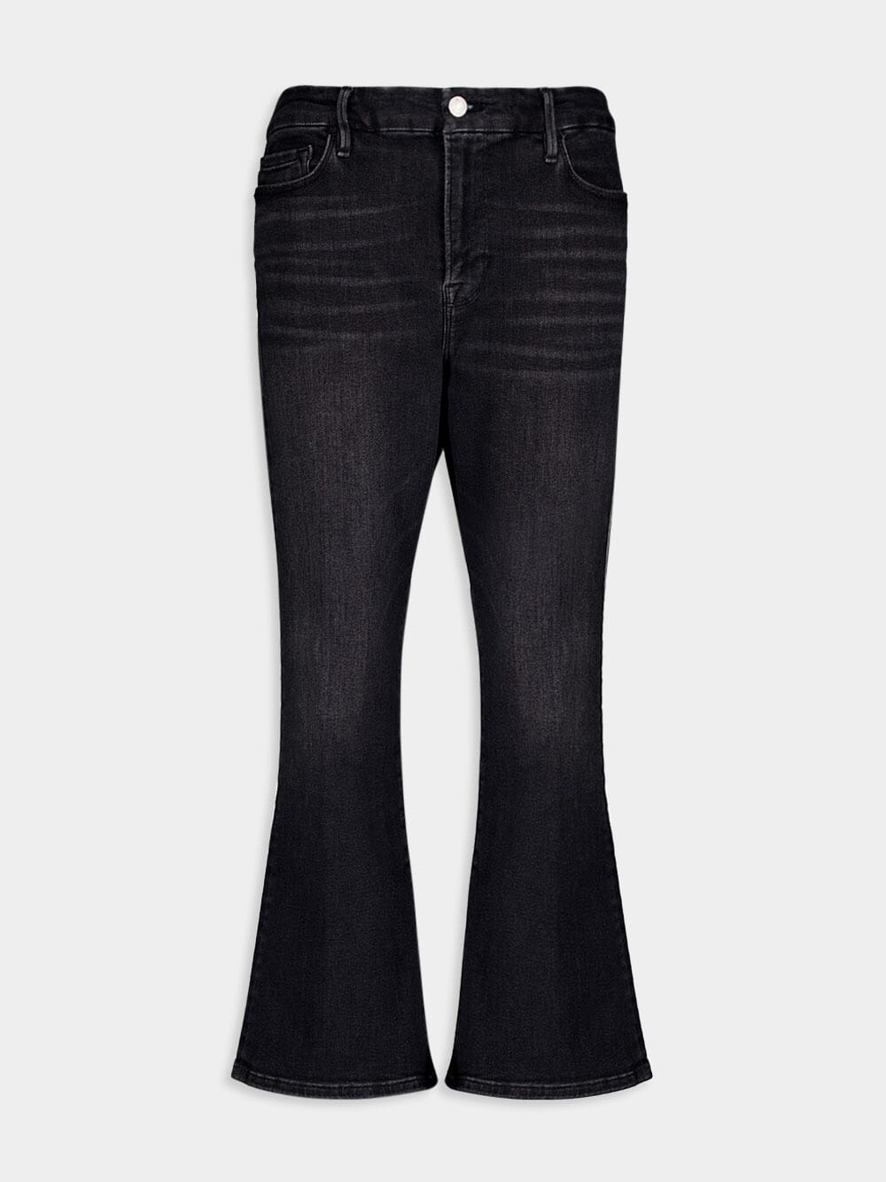 FrameLe Super High Cropped Cotton Jeans at Fashion Clinic