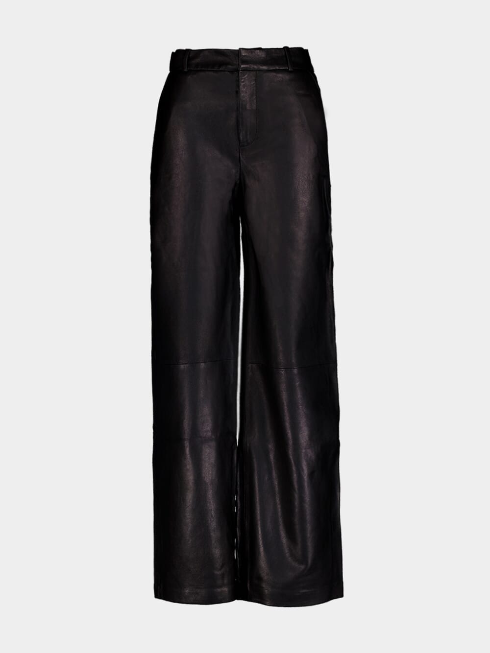 FrameLeather High-Waisted Trousers at Fashion Clinic