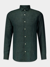 Frescobol Carioca Antonio Green Linen Shirt