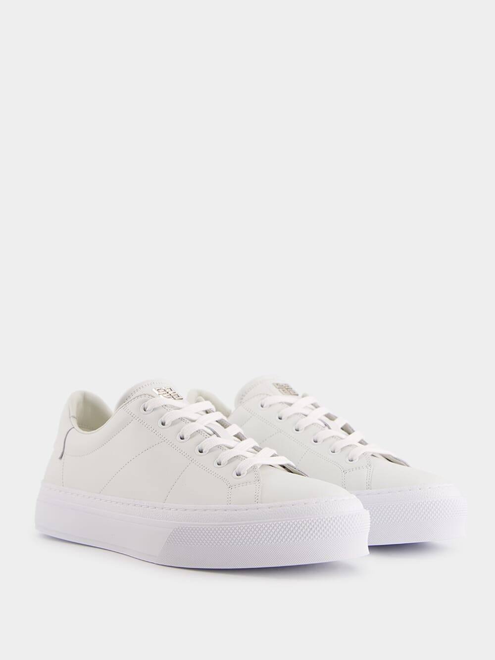 GivenchyCity Court White Lace-Up Sneakers at Fashion Clinic