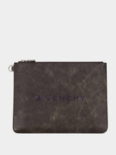 Givenchy Designer Black Leather Pouch