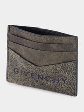 Givenchy Embossed Logo Cardholder In Crackled Leather