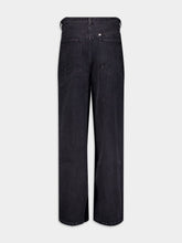 Givenchy Low Crotch Wide Jeans In Denim
