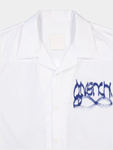 Givenchy X Chino Hawaiian Shirt In Poplin With GIVENCHY Infinity Print