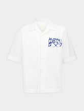 Givenchy X Chino Hawaiian Shirt In Poplin With GIVENCHY Infinity Print