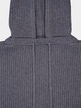 Gucci Cashmere Ribbed-Knit Hoodie