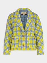 Gucci Check-Pattern Tweed Jacket