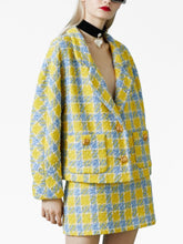 Gucci Check-Pattern Tweed Jacket