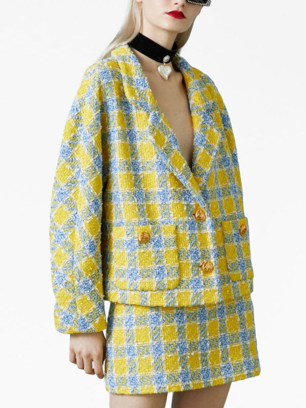 Gucci Check-Pattern Tweed Jacket | Fashion Clinic