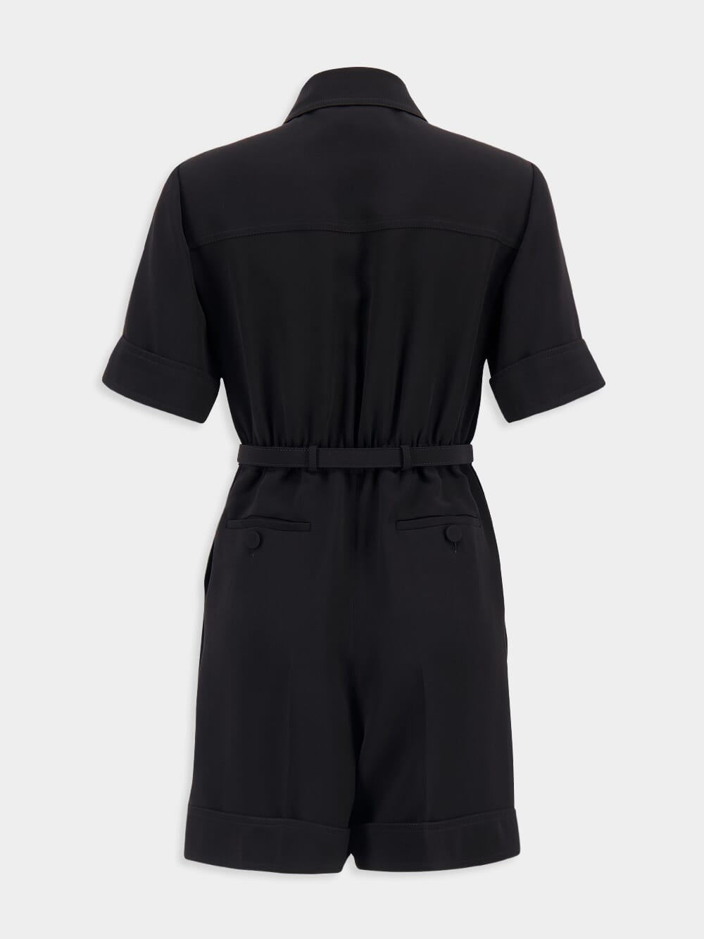 GucciChic Black Crêpe Jumpsuit at Fashion Clinic