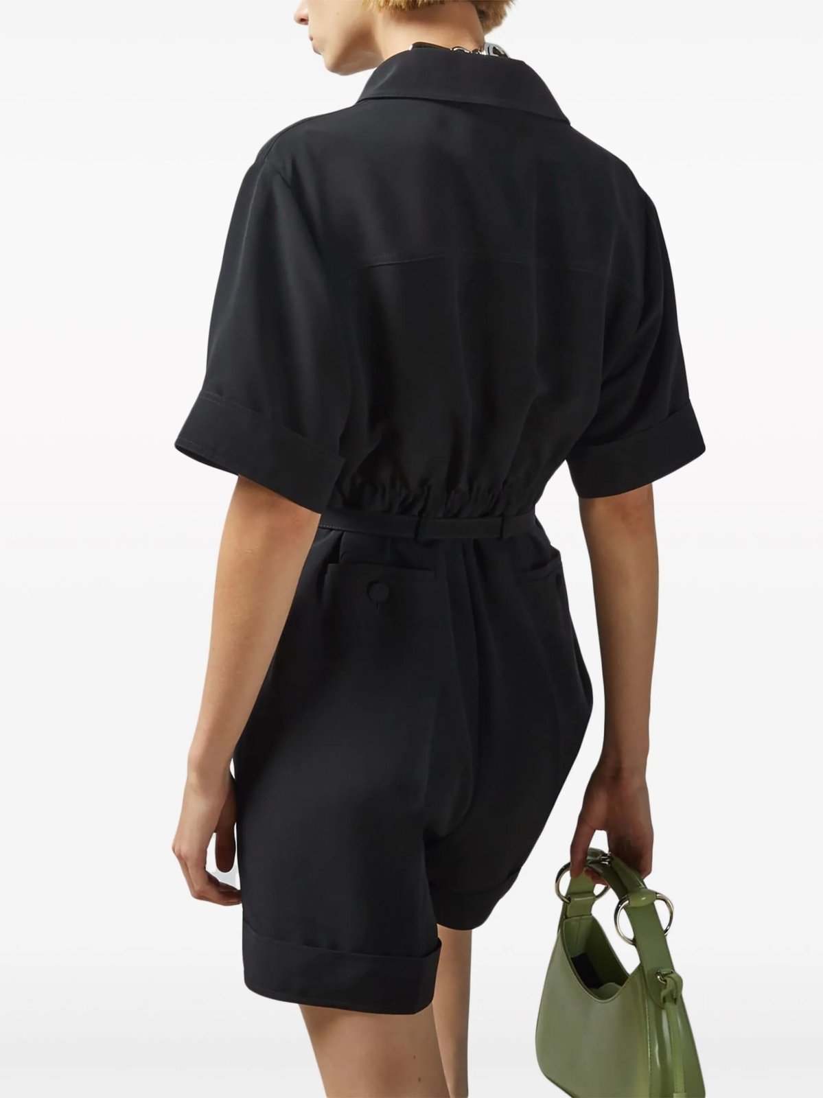 GucciChic Black Crêpe Jumpsuit at Fashion Clinic