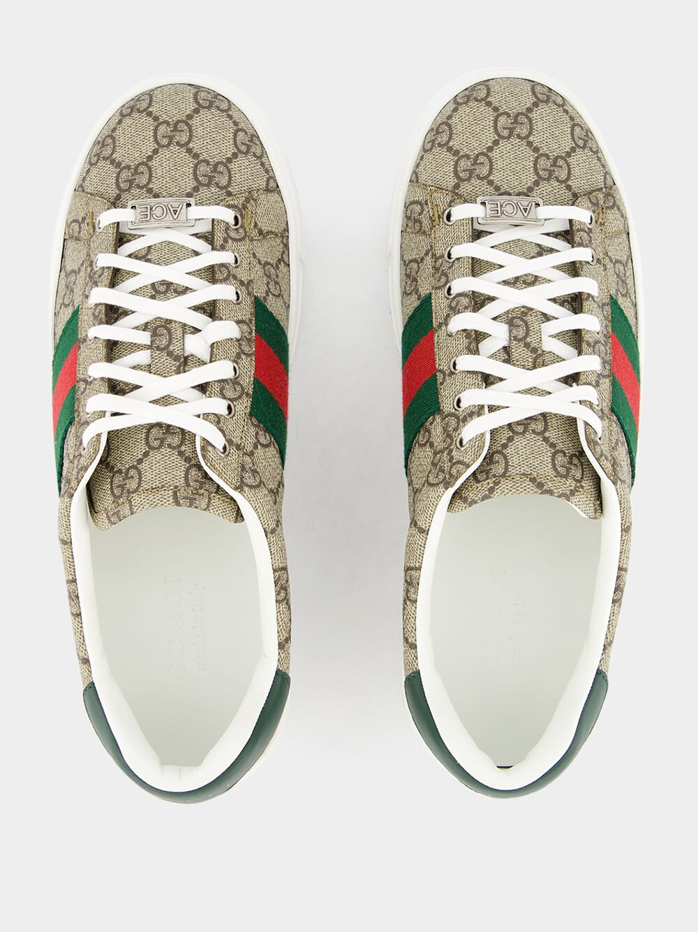 GucciClassic Web-Trim Sneakers at Fashion Clinic