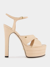 Gucci Crisscross Leather Straps Platform Sandals