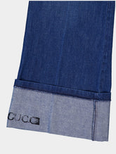 Gucci Denim Trousers With Gucci Print