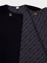 Gucci Diagonal G Knit Wool-Silk Tweed Coat