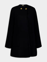 Gucci Diagonal G Knit Wool-Silk Tweed Coat