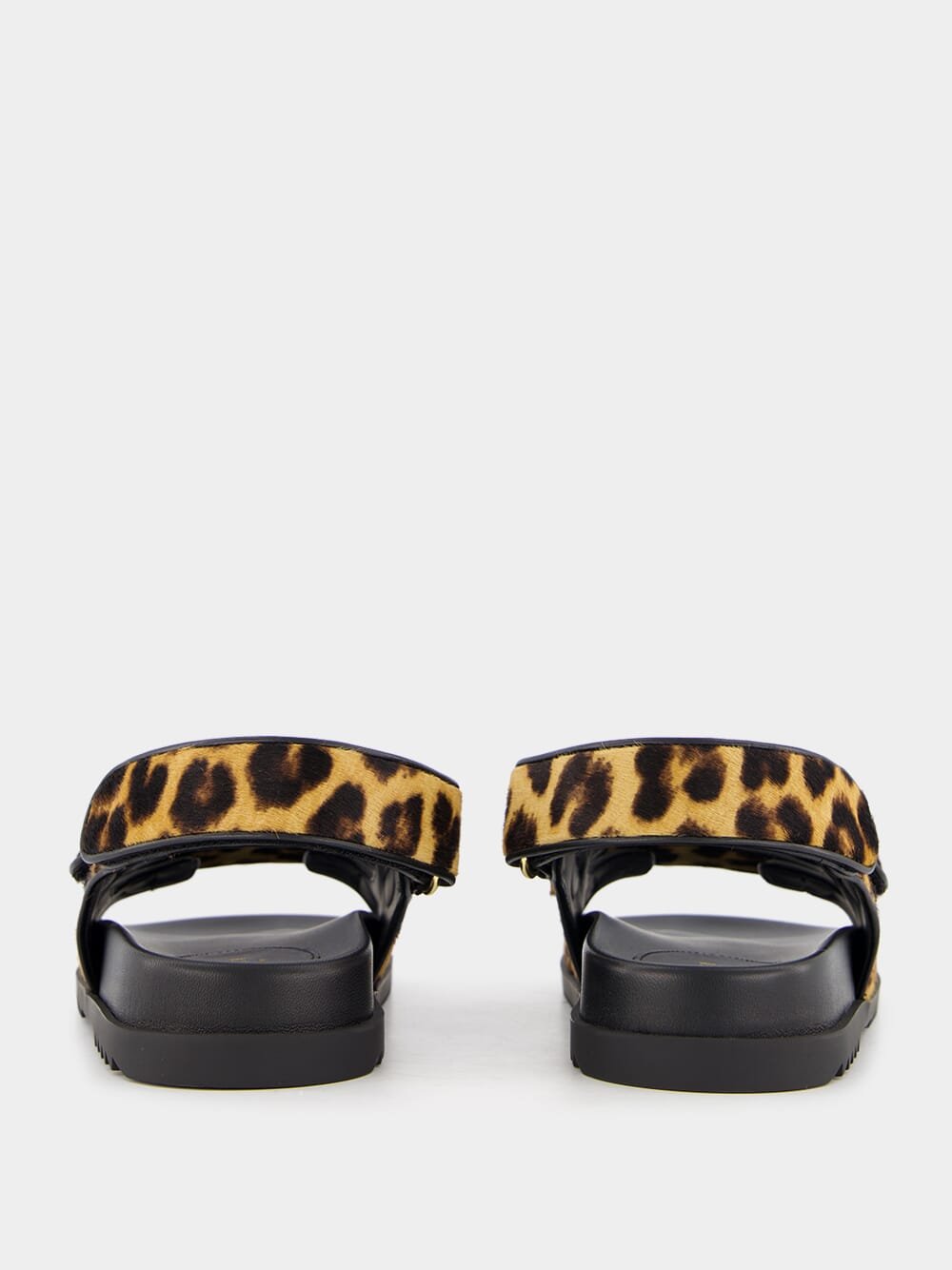Double G Leopard Print Sandal