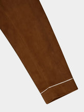 Gucci Double G Logo-Embroidered Suede Shirt Jacket