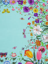 Gucci Flora Print Silk Carré