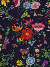 Gucci Flora Print Silk Carré