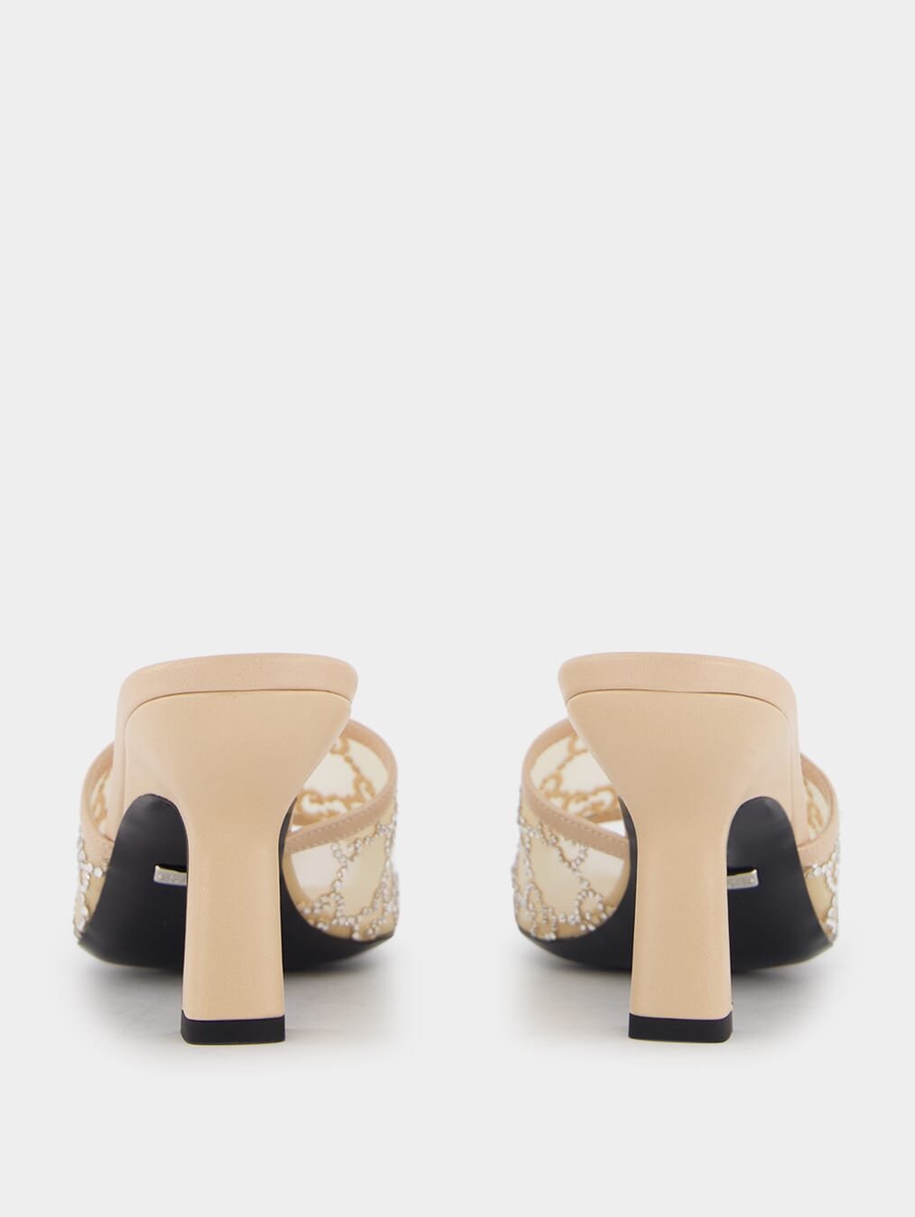 GucciGG 76mm Rhinestone Mules at Fashion Clinic