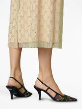 Gucci GG Crystal-Embellished Mesh 75mm  Pumps