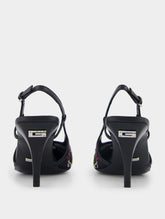 Gucci GG Crystal-Embellished Mesh 75mm  Pumps