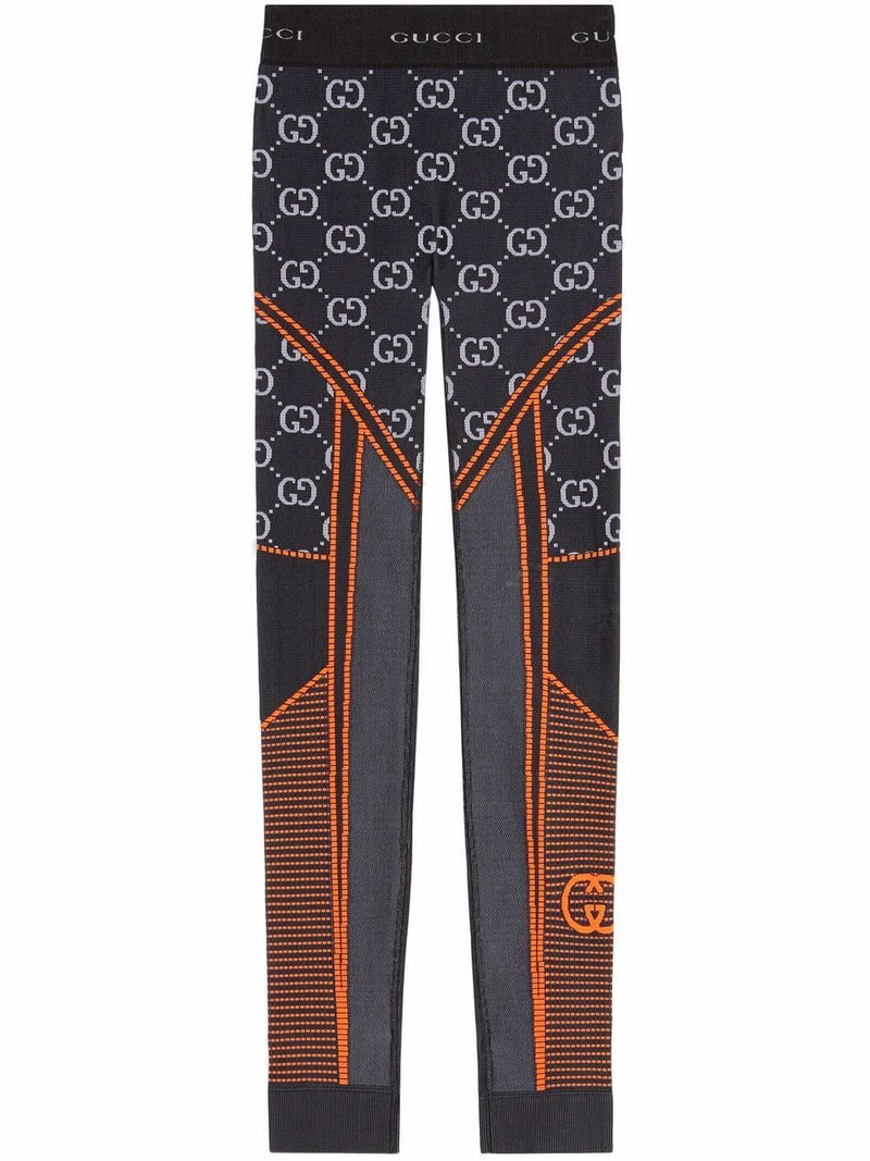 Gucci Gg Leggings Black/Orange
