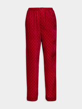 Gucci GG-Pattern Velvet Trousers