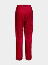 Gucci GG-Pattern Velvet Trousers