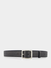 Gucci GG Rubber-Effect Leather Belt