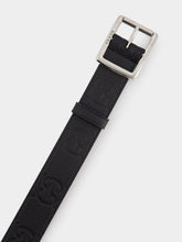 Gucci GG Rubber-Effect Leather Belt