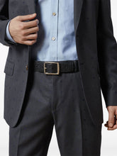 Gucci GG Rubber-Effect Leather Belt