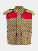 Gucci GG Supreme Cotton Canvas Panelled Gilet