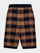 Gucci GG Supreme Intarsia-Knit Shorts