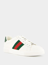 Gucci Green and Red Web Ace Sneakers