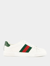 Gucci Green and Red Web Ace Sneakers